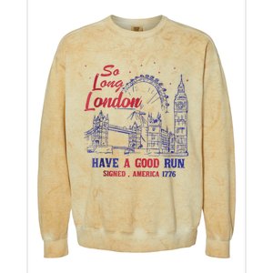 So Long London 4th Of July Colorblast Crewneck Sweatshirt