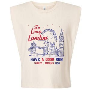 So Long London 4th Of July Garment-Dyed Women's Muscle Tee