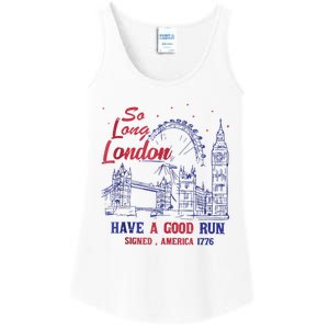 So Long London 4th Of July Ladies Essential Tank