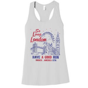 So Long London 4th Of July Women's Racerback Tank