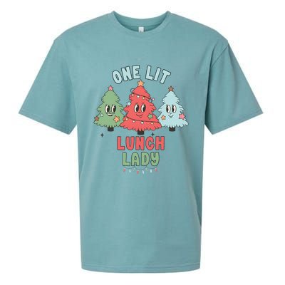 School Lunch Lady Christmas Holiday Christmas Sueded Cloud Jersey T-Shirt