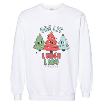 School Lunch Lady Christmas Holiday Christmas Garment-Dyed Sweatshirt