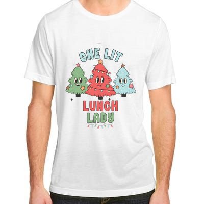 School Lunch Lady Christmas Holiday Christmas Adult ChromaSoft Performance T-Shirt