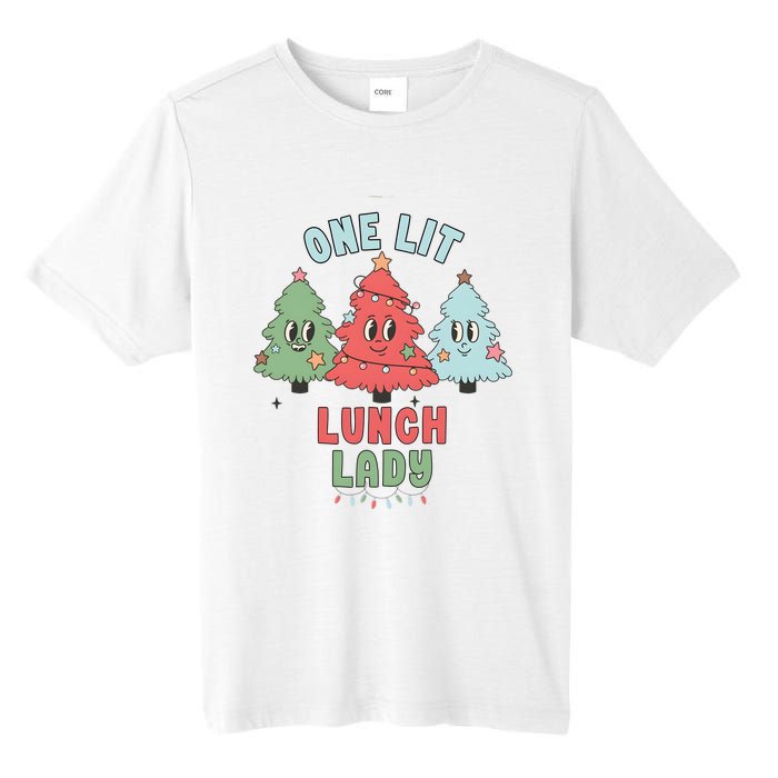 School Lunch Lady Christmas Holiday Christmas Tall Fusion ChromaSoft Performance T-Shirt