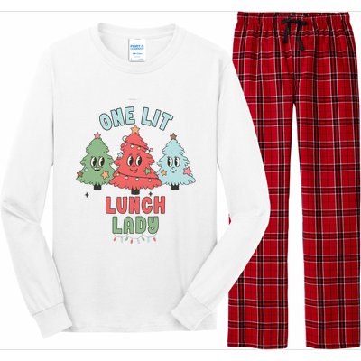 School Lunch Lady Christmas Holiday Christmas Long Sleeve Pajama Set