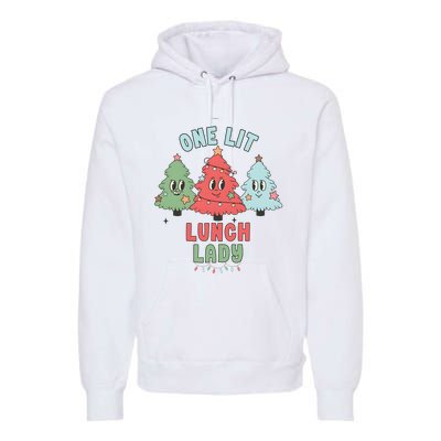 School Lunch Lady Christmas Holiday Christmas Premium Hoodie