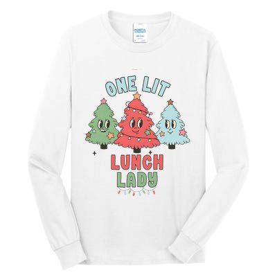 School Lunch Lady Christmas Holiday Christmas Tall Long Sleeve T-Shirt