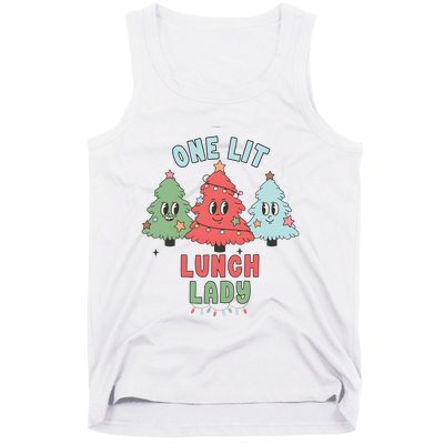 School Lunch Lady Christmas Holiday Christmas Tank Top