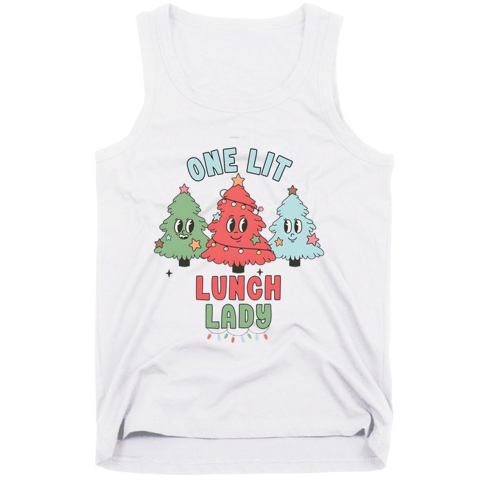 School Lunch Lady Christmas Holiday Christmas Tank Top