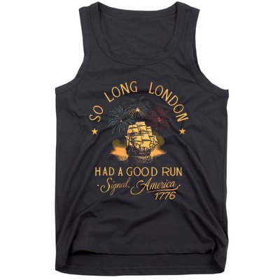 So Long London Had A Good Run Vintage Tank Top