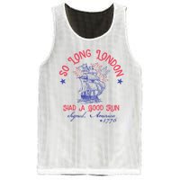 So Long London Had A Good Run Funny 4th Of July Mesh Reversible Basketball Jersey Tank