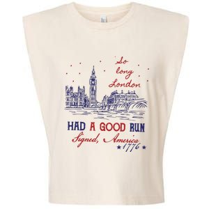 So Long London 4th Of July Color Had A Good Run Garment-Dyed Women's Muscle Tee