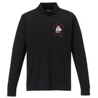 So Long London Had A Good Run Funny 4th Of July Performance Long Sleeve Polo