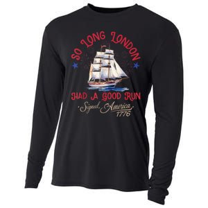 So Long London Had A Good Run Funny 4th Of July Cooling Performance Long Sleeve Crew