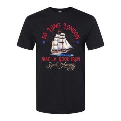 So Long London Had A Good Run Funny 4th Of July Softstyle® CVC T-Shirt