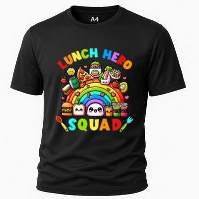School Lunch Lady Squad A Food Team Rainbow Lunch Hero Squad Gift Performance Shirt