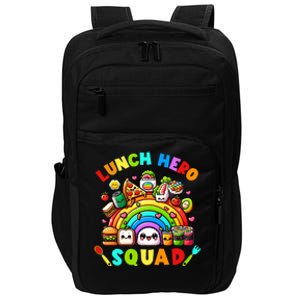 School Lunch Lady Squad A Food Team Rainbow Lunch Hero Squad Gift Impact Tech Backpack