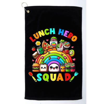 School Lunch Lady Squad A Food Team Rainbow Lunch Hero Squad Gift Golf Towel