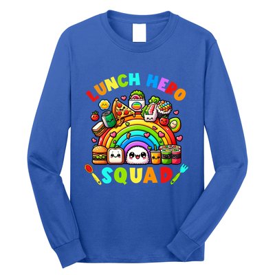School Lunch Lady Squad A Food Team Rainbow Lunch Hero Squad Gift Long Sleeve Shirt