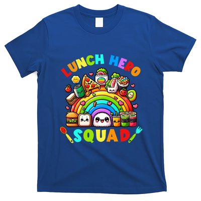 School Lunch Lady Squad A Food Team Rainbow Lunch Hero Squad Gift T-Shirt