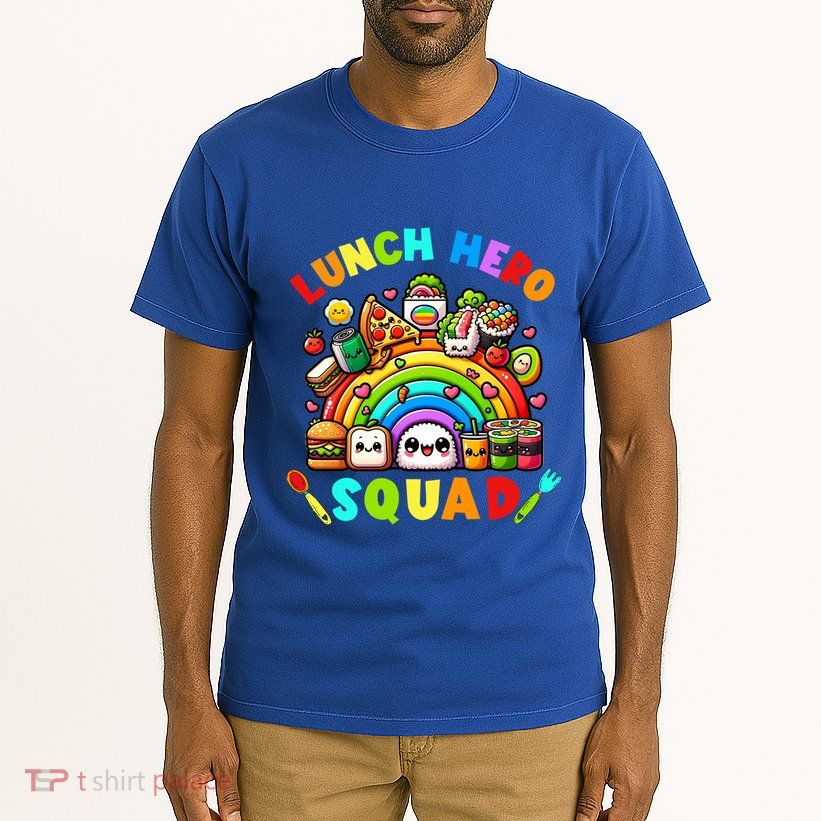 School Lunch Lady Squad A Food Team Rainbow Lunch Hero Squad Gift Tall T-Shirt