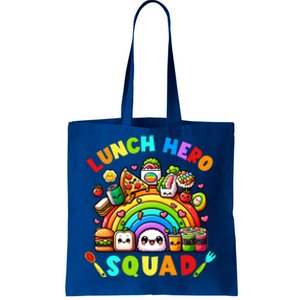 School Lunch Lady Squad A Food Team Rainbow Lunch Hero Squad Gift Tote Bag