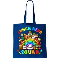 School Lunch Lady Squad A Food Team Rainbow Lunch Hero Squad Gift Tote Bag