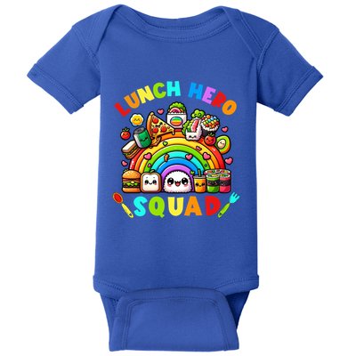 School Lunch Lady Squad A Food Team Rainbow Lunch Hero Squad Gift Baby Bodysuit