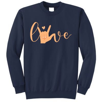 Sign Language Love ASL Gifts For ASL Teacher Deaf Gifts Sweatshirt