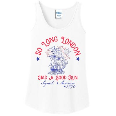 So Long London Had A Good Run Ladies Essential Tank