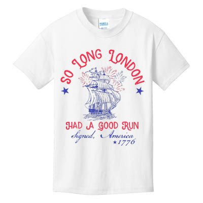 So Long London Had A Good Run Kids T-Shirt