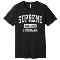 Supreme Louisiana La Vintage Athletic Sports Premium T-Shirt