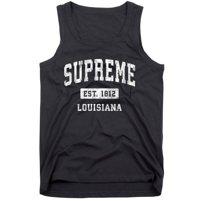 Supreme Louisiana La Vintage Athletic Sports Tank Top