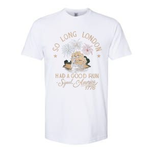 So Long London Had A Good Run Funny 4th Of July Softstyle CVC T-Shirt