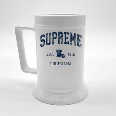 Supreme Louisiana La Vintage Athletic Sports Design Beer Stein