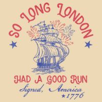 So Long London 4th Of July 1776 Usa Patriotic Drawstring Bag
