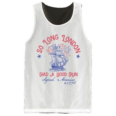 So Long London 4th Of July 1776 Usa Patriotic Mesh Reversible Basketball Jersey Tank