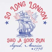 So Long London 4th Of July 1776 Usa Patriotic Cooling Performance Long Sleeve Crew