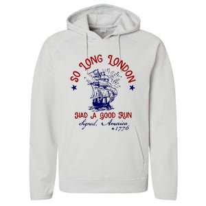 So Long London 4th Of July Performance Fleece Hoodie