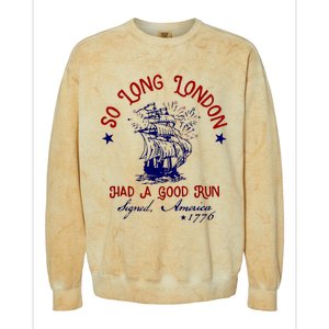 So Long London 4th Of July Colorblast Crewneck Sweatshirt