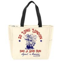 So Long London 4th Of July Zip Tote Bag