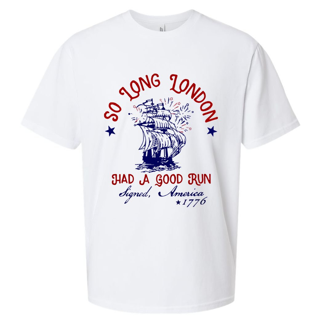 So Long London 4th Of July Sueded Cloud Jersey T-Shirt