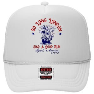 So Long London 4th Of July High Crown Mesh Back Trucker Hat