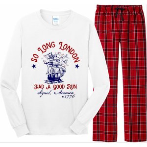 So Long London 4th Of July Long Sleeve Pajama Set