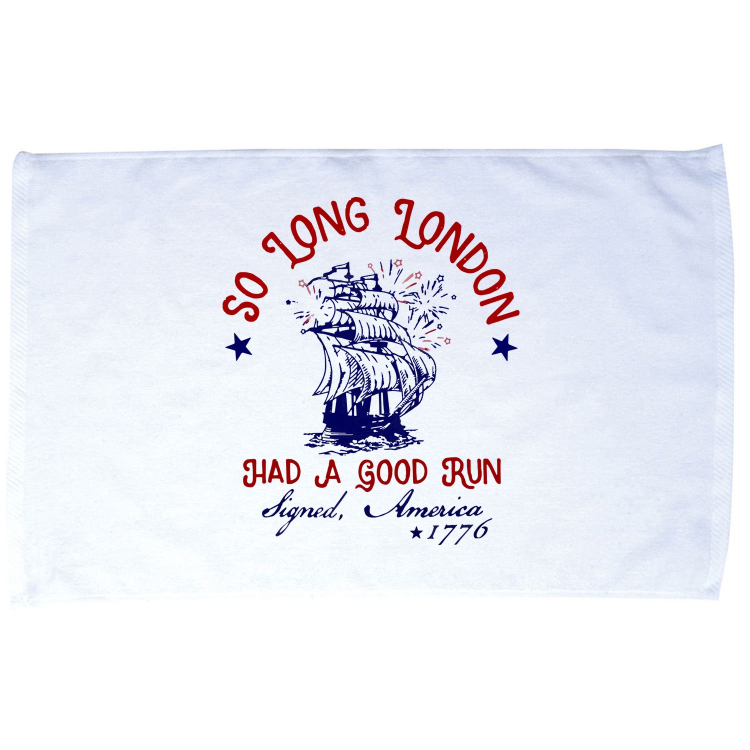 So Long London 4th Of July Microfiber Hand Towel