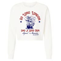 So Long London 4th Of July Cropped Pullover Crew