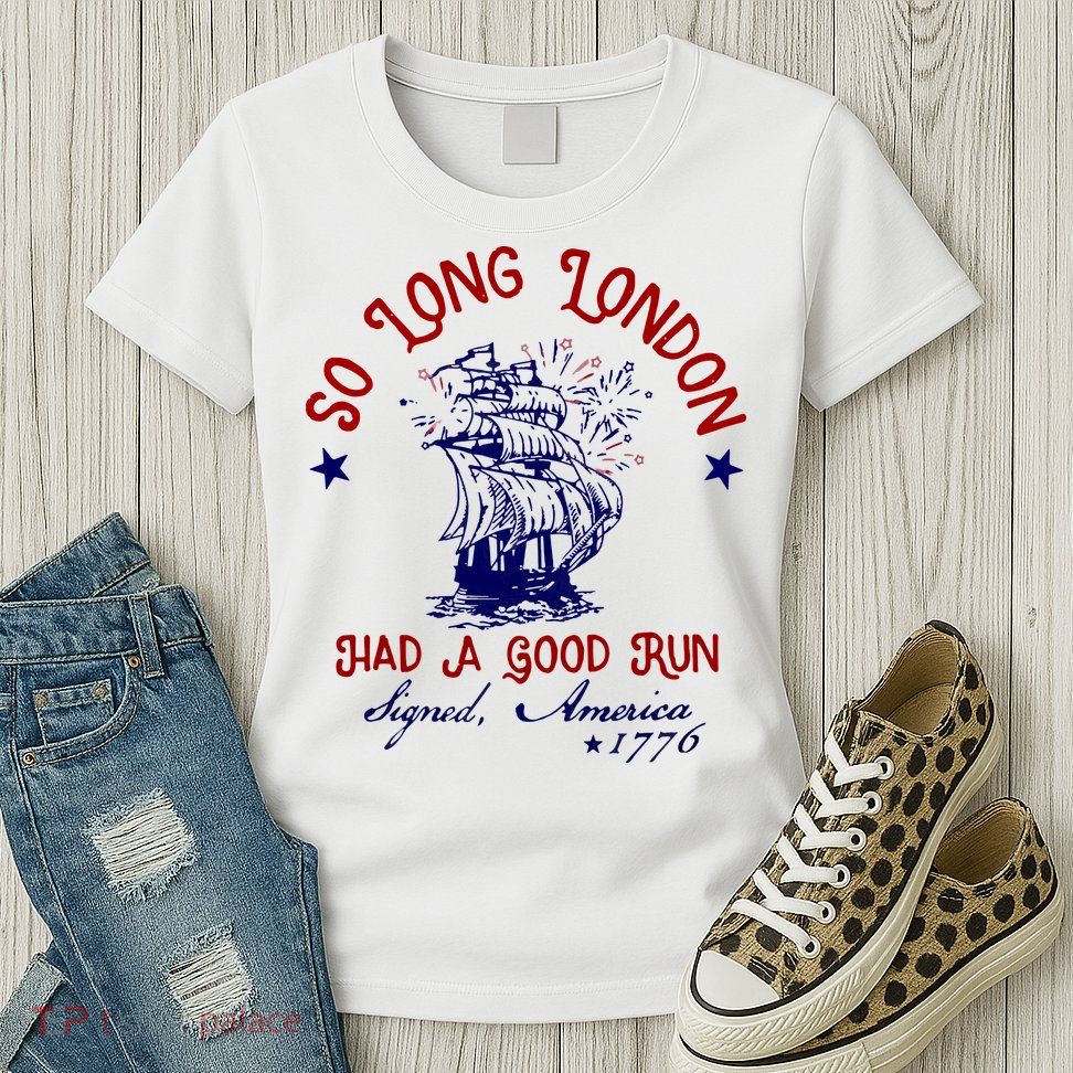 So Long London 4th Of July Womens T-Shirt