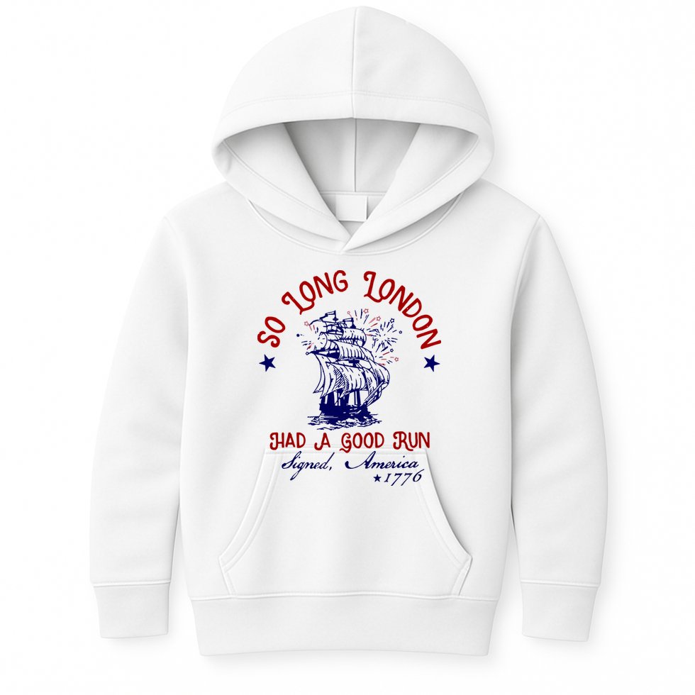 So Long London 4th Of July Kids Hoodie