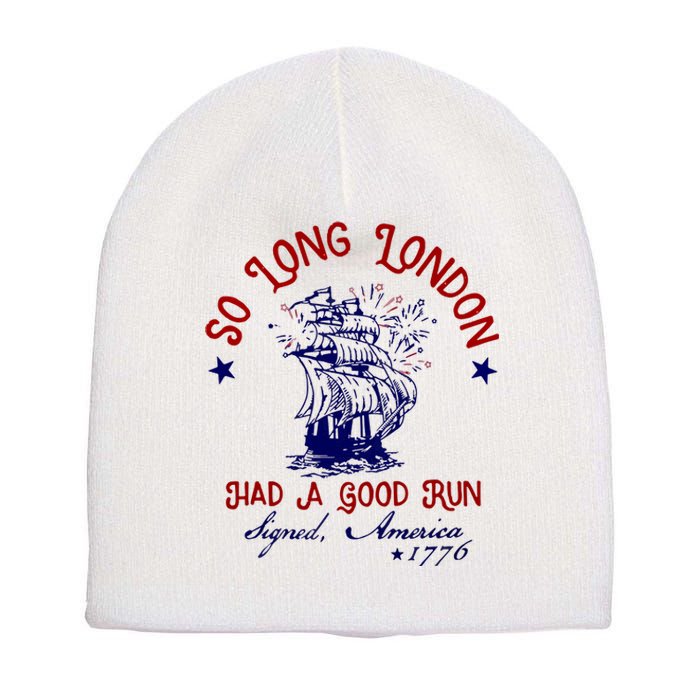 So Long London 4th Of July Short Acrylic Beanie