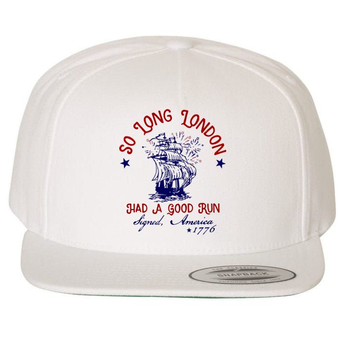 So Long London 4th Of July Wool Snapback Cap